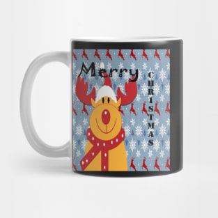 Merry Christmas, Rudolph, Snowflake, Reindeer Christmas Cards & other Products Mug